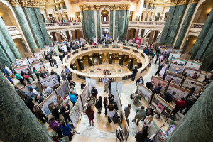 Wisconsin scholars share their work in the Wisconsin State Capitol.