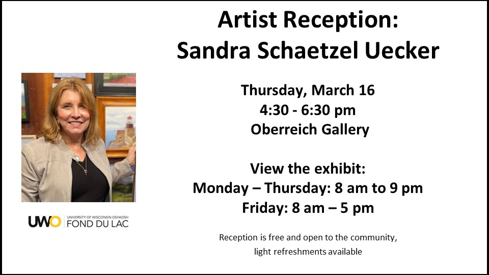 Artist Reception: Sandra Schaetzel Uecker