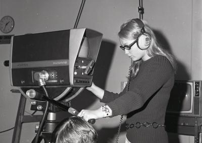 1960's: Students prepare for media careers via the newly-created Radio-TV-Film program.